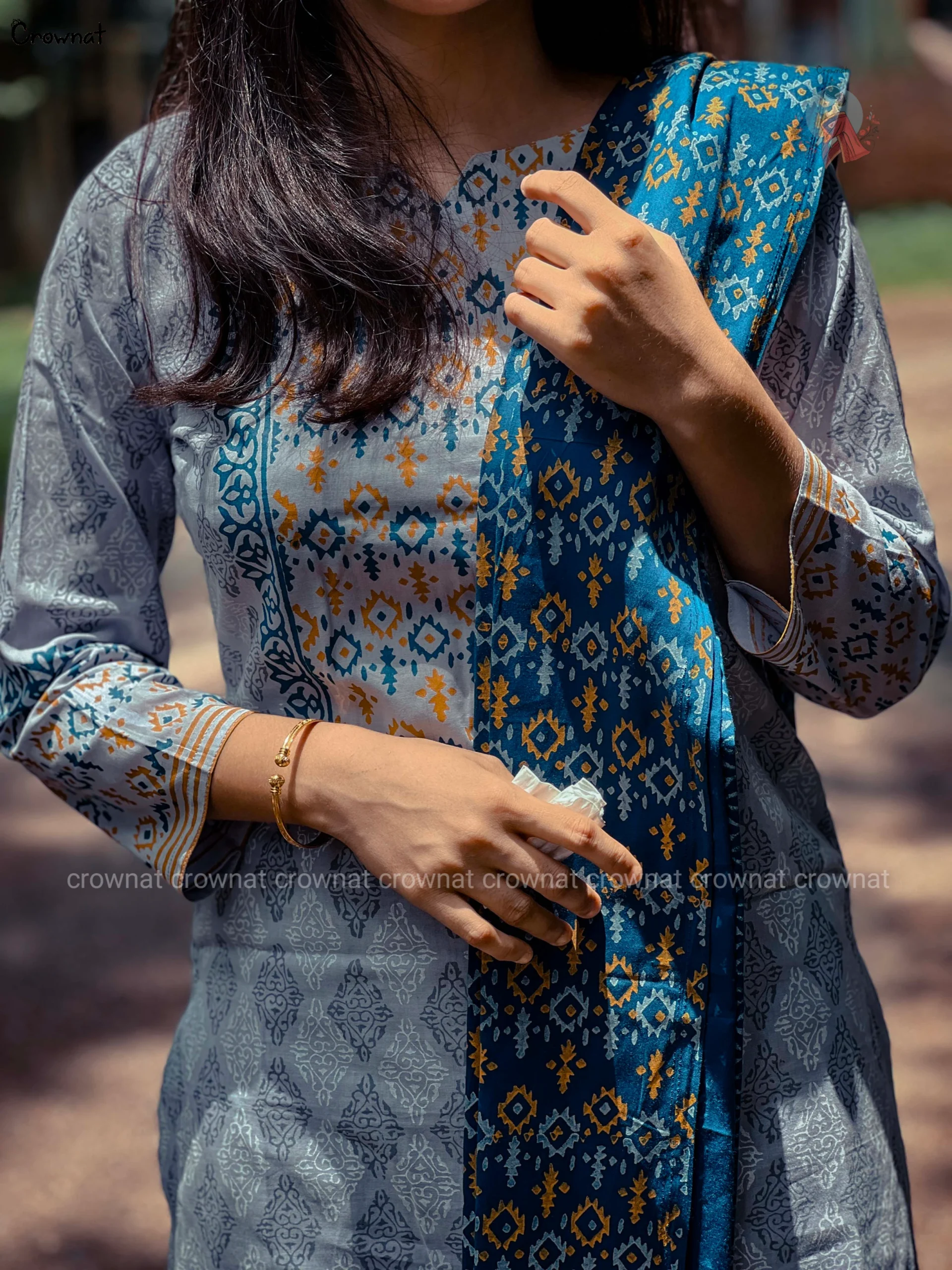 Premium Unstitched 3-Piece Code - 01 - Image 3
