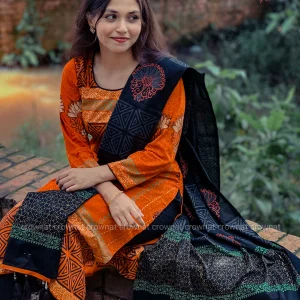 Premium Unstitched 3-Piece Code - 03